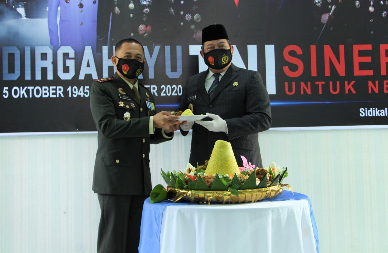 Bupati Dairi Hadiri Perayaan HUT TNI Ke-75 Di Kodim 0206 Dairi