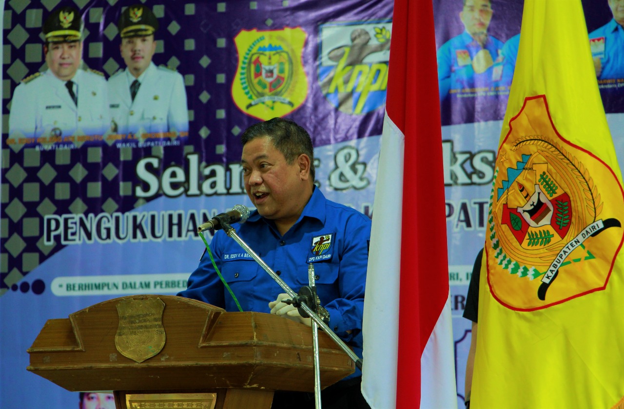 Bupati Dairi Hadiri Pengukuhan Pengurus DPD KNPI Kabupaten Dairi Periode 2019-2022